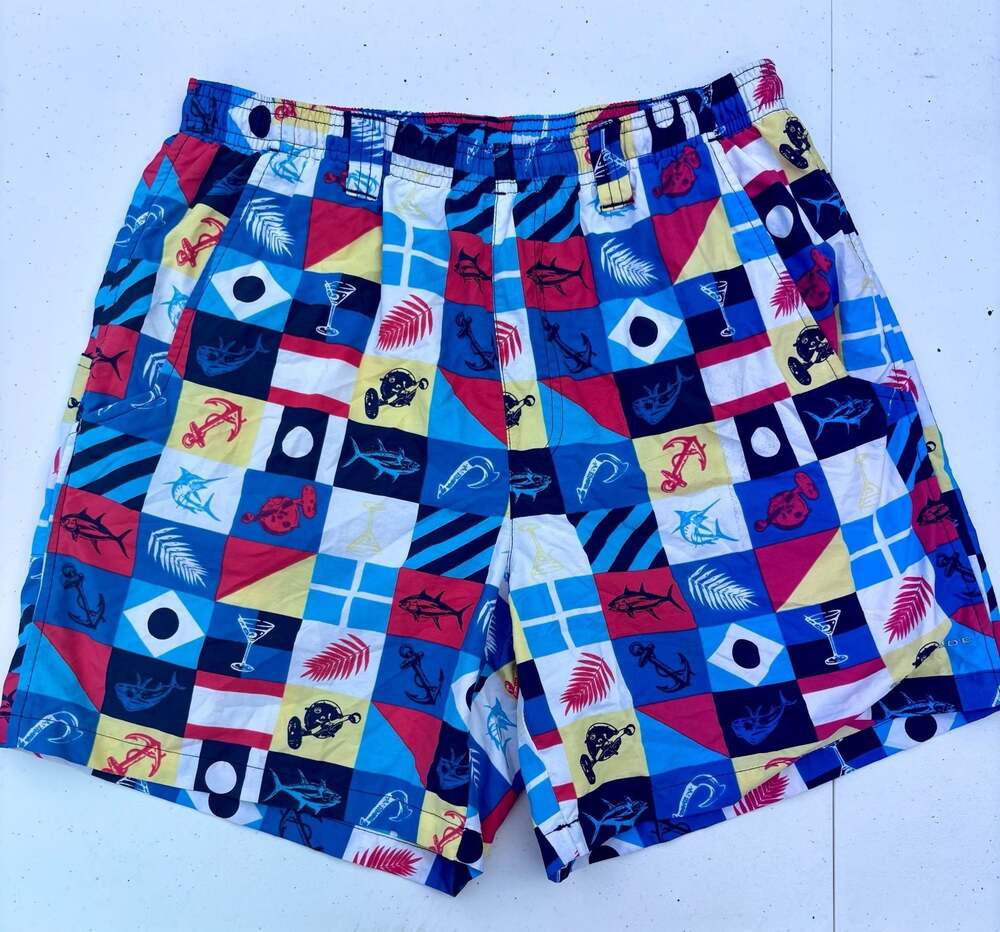 Columbia Mens PFG Swim Trunks Beach Size Small
